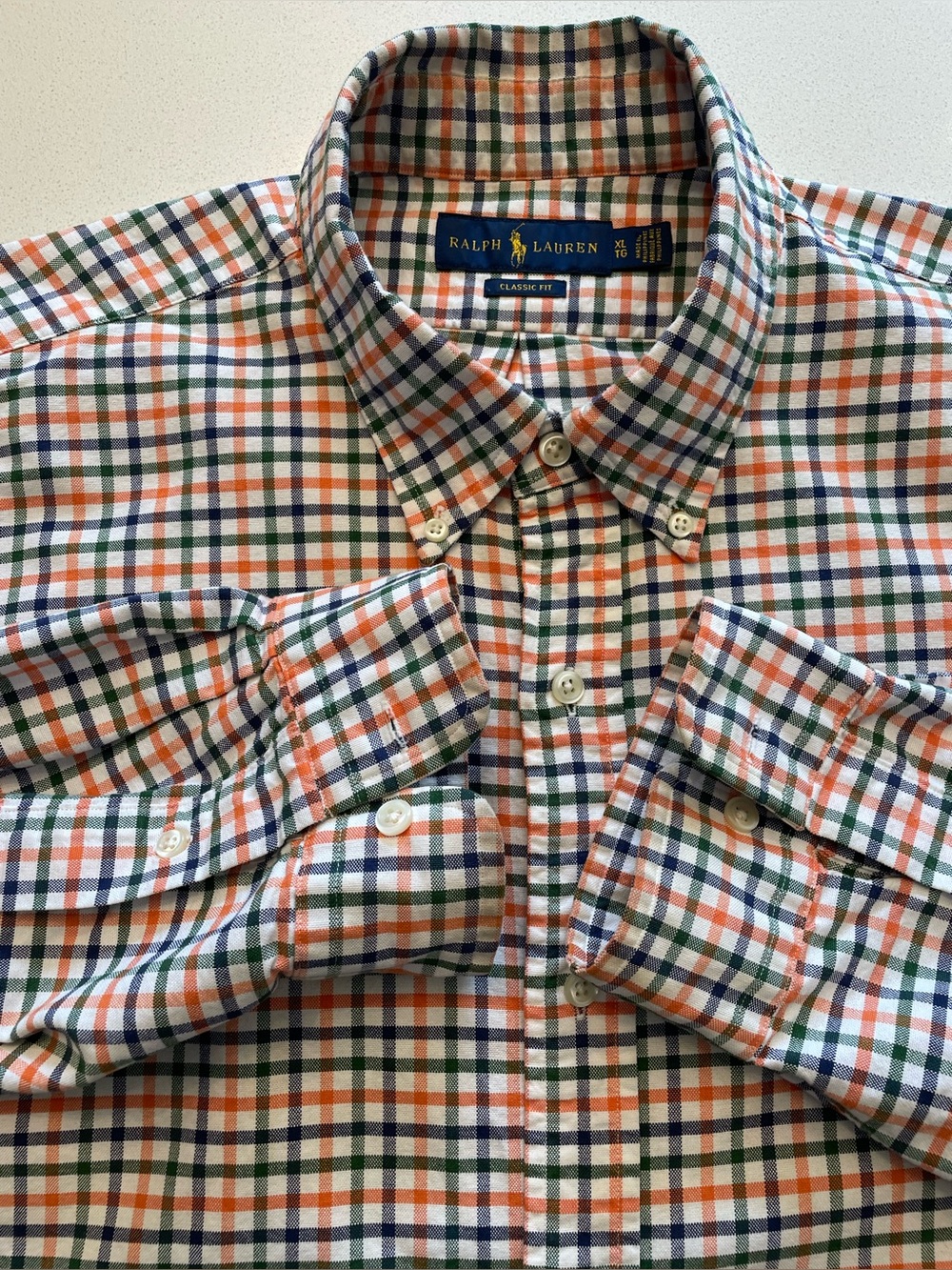 Ralph Lauren - cotton checkered shirt Size XL